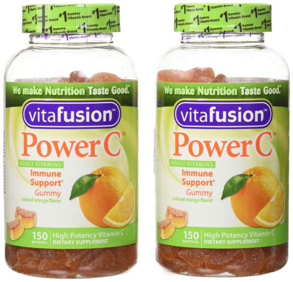 Botella Vitafusion Power C gomitas sabor naranja para adultos