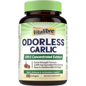 Version 1.0.0 Botella Vitalibre Ajo Inodoro 3000mg para salud cardíaca