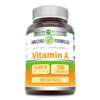 Botella suplemento vitamina A Amazing Formulas 500 softgels
