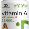 Botella DEAL SUPPLEMENT Vitamina A 25,000 UI 500 capsules aceitedecoco