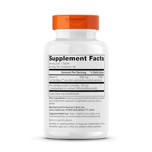 Lado botella vitamina C Doctor's Best