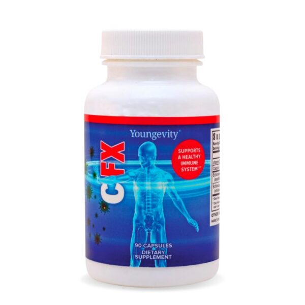 Botella de vitamina C Youngevity C-FX con equinácea 90 cápsulas