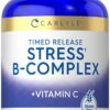 Botella de vitamina Carlyle Stress B-Complex con vitamina C