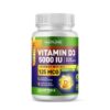 Version 1.0.0 Botella de vitamina D3 5000 IU Built by Nature con aceite MCT de coco
