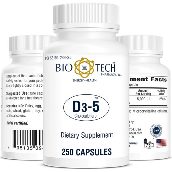 botella-vitamina-d3-biotech-pharmacal-250-capsulas