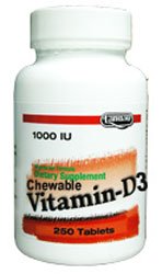 Botella de vitamina D3 masticable Landau