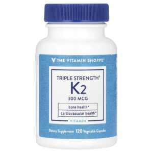 Version 1.0.0 Botella vitamina K2 triple fuerza 300 mcg 120 cápsulas vegetales