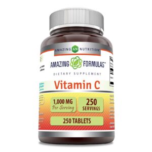 botella vitaminas c 1000mg amazing formulas 250 tabletas