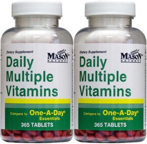 Botella de vitaminas múltiples diarias Mason Natural