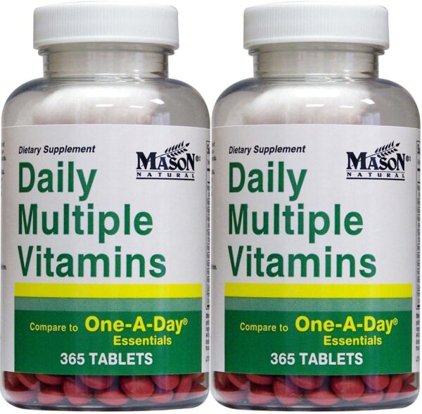 Botella de vitaminas múltiples diarias Mason Natural