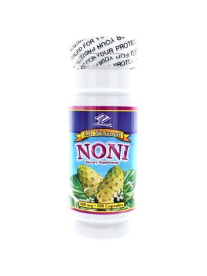 Botella de vitaminas de Noni Nu-health 180 perlas blandas