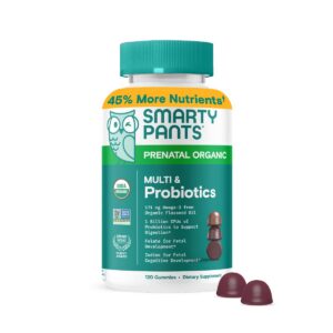 Botella de vitaminas prenatales orgánicas SmartyPants