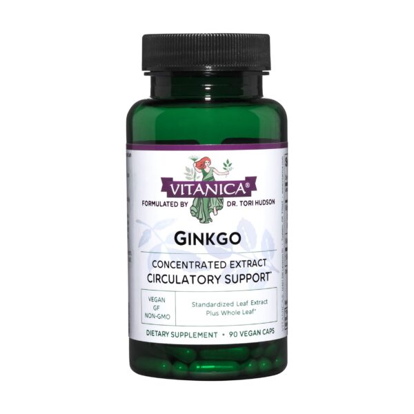 Version 1.0.0 Botella Vitanica Ginkgo suplemento para salud cerebral