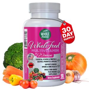 Botella Whole Nature multivitaminas para mujeres 90 cápsulas