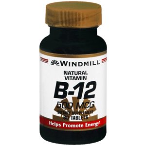 Vitamina B-12 500 mcg paquete 60 tabletas Windmill Marketing