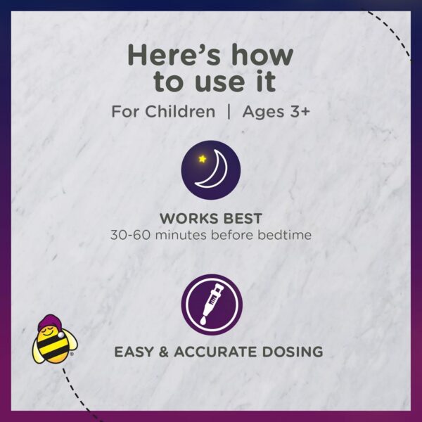 Botella Zarbee's melatonina para niños lado