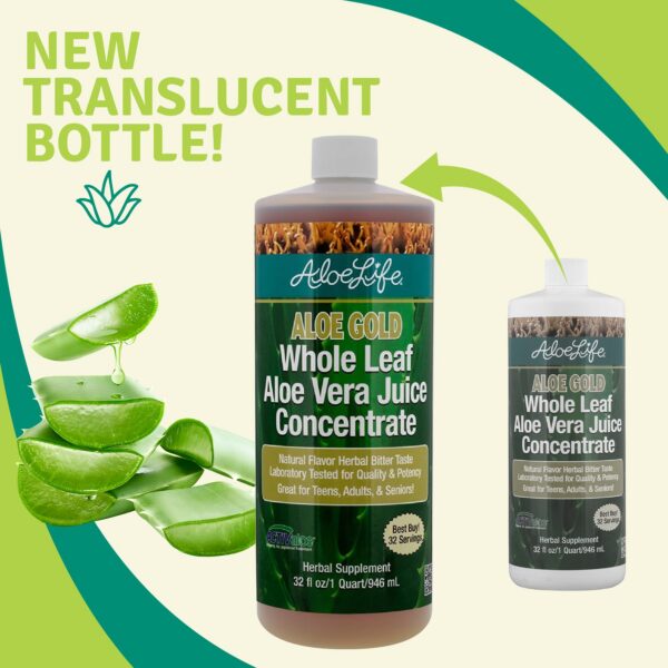 Detalle contenido nutricional jugo de aloe vera Aloe Life