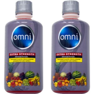 Botellas de bebida desintoxicante Wellgenix Omni extra fuerte pack de 2