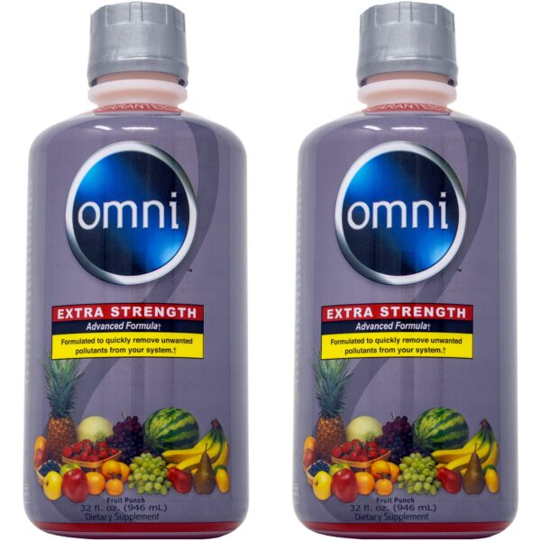 Botellas de bebida desintoxicante Wellgenix Omni extra fuerte pack de 2