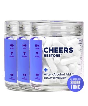 Botellas Cheers Restore suplemento recuperación alcohol