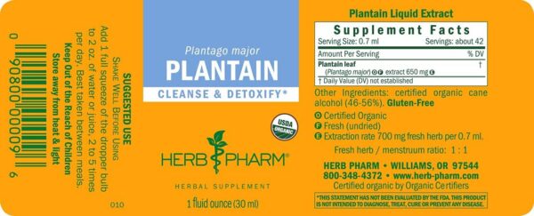 Botellas de extracto líquido de plátano orgánico paquete de 2 para desintoxicación