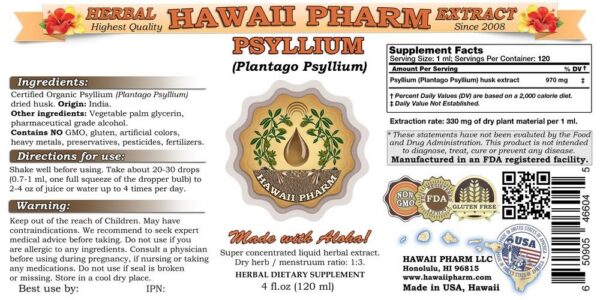 botellas extracto psyllium planta plantago 4 pack 4 onzas