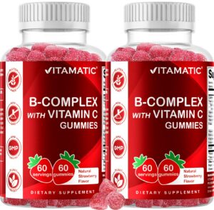 Botellas de gomitas Vitamatic Vitamin B Complex sabor fresa