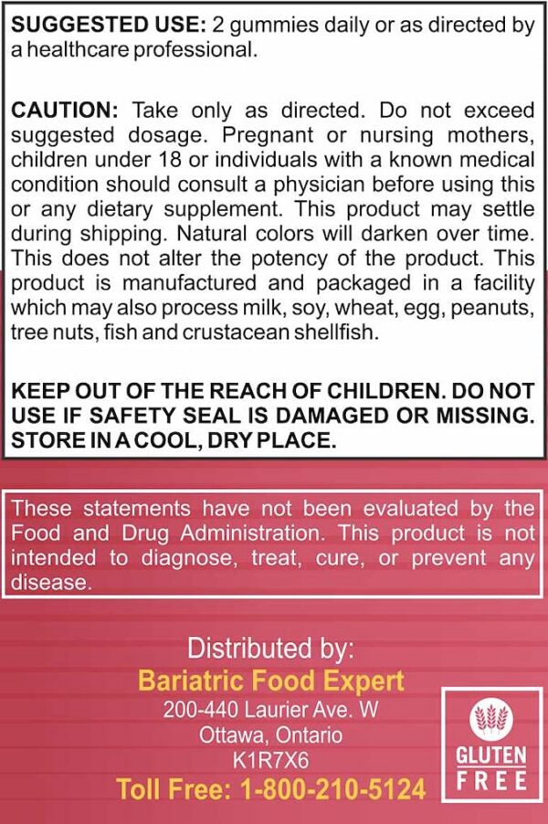 frontal botellas gomitas para cabello bariatric expert