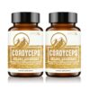 Botellas HPD Rx extracto premium Cordyceps orgánico 240 cápsulas