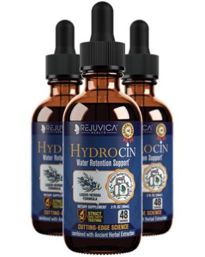 Version 1.0.0 Botellas Hydrocin diurético natural Rejuvica Health 2 Fl Oz x3