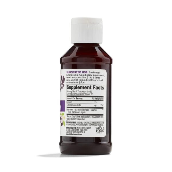 Botellas individuales de jarabe de saúco 365 Whole Foods