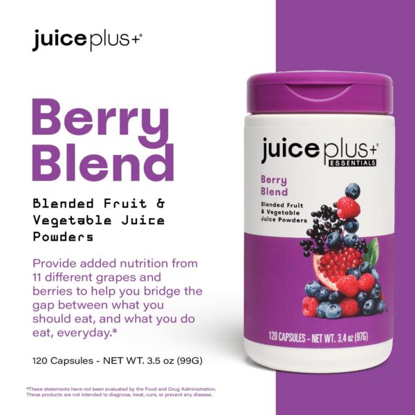 Botellas de Juice Plus+ Mezcla de Bayas en estante