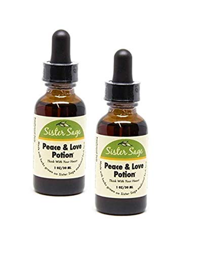 Botellas de Poción de Paz y Amor tintura de espino blanco