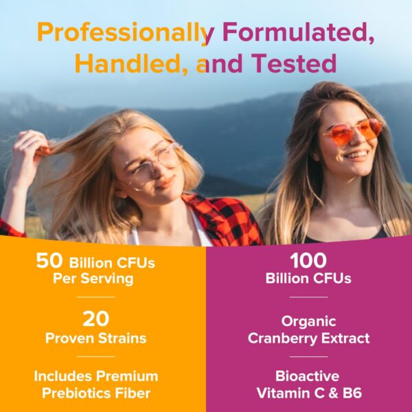 Botellas probióticos NewRhythm 100B CFU para mujeres