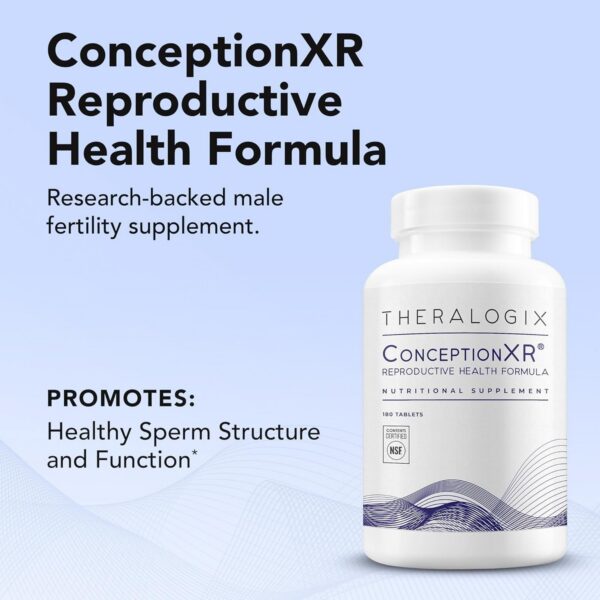 Version 1.0.0 Botellas producto fertilidad masculina Theralogix ConceptionXR NeoQ10