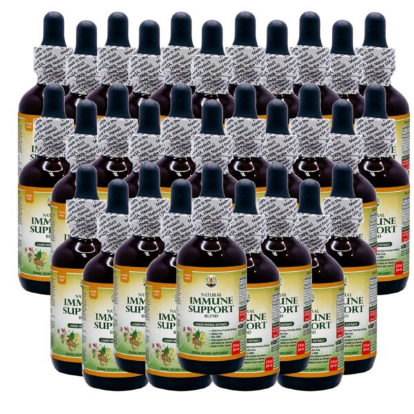 Botellas de suplemento de extracto de hierbas para inmunidad