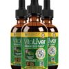Botellas de suplemento VitaLiver para salud del hígado paquete de 3