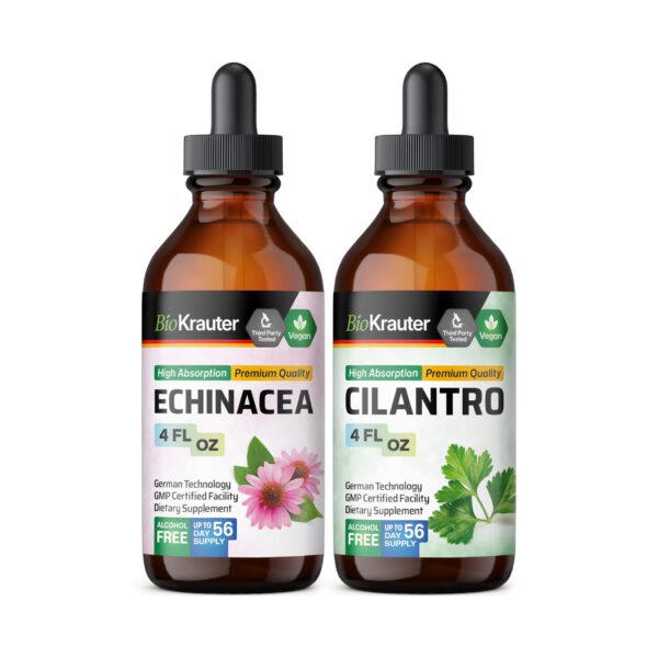 Botellas tintura BIO KRAUTER echinacea y cilantro