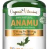 botellas vitaminas naturales Anamu 1250 mg puro orgánico