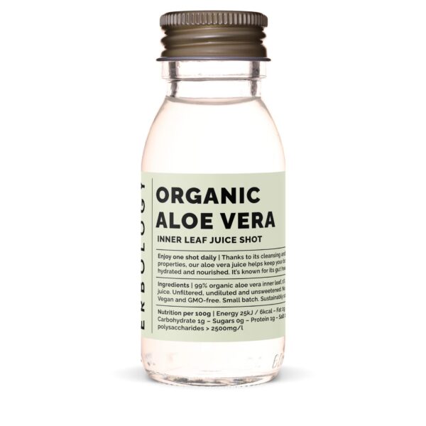 Botellas de Zumo de Aloe Vera Orgánico Erbology Paquete 12 shots