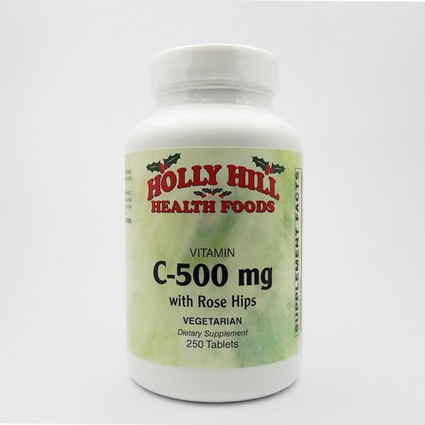 Version 1.0.0 Botella de Holly Hill Health Foods con vitamina C y rosa mosqueta