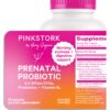 Bottle Pink Stork probióticos prenatales para mujeres embarazadas