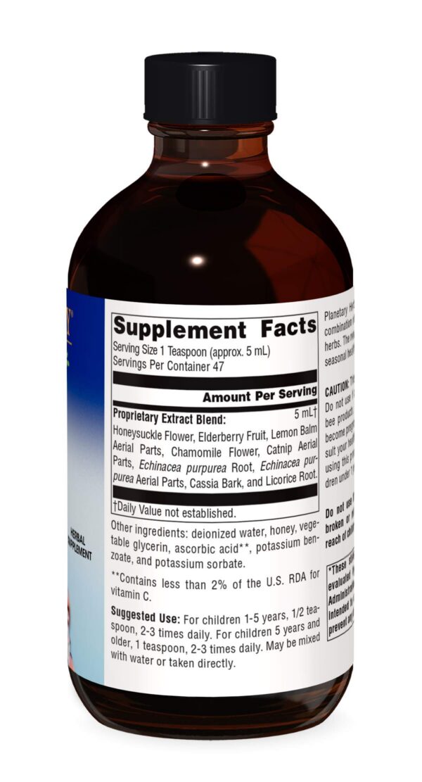 Botella Planetary Herbals Well Child jarabe equinácea saúco niños
