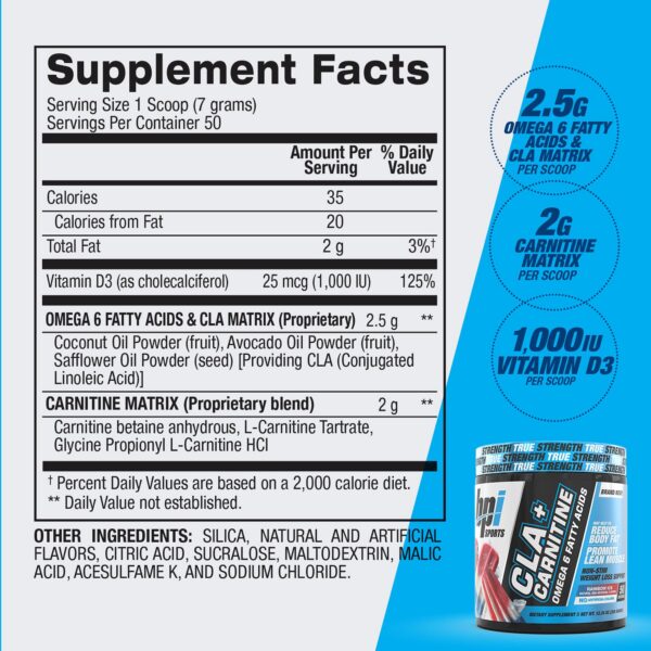 BPI CLA+Carnitine color Rainbow Ice