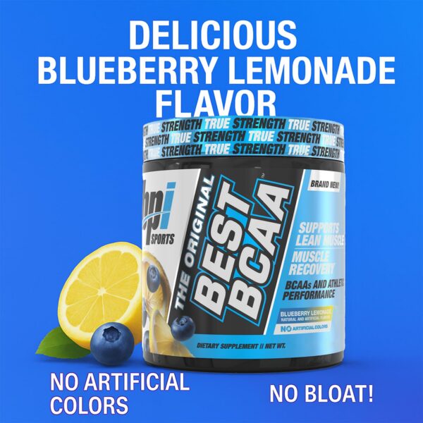 Etiqueta frontal de BCAA BPI Sports Blueberry Lemonade