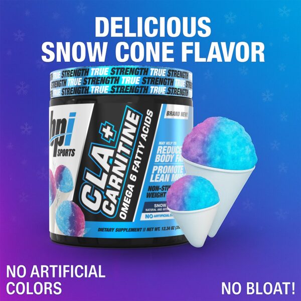 Etiqueta frontal de CLA+Carnitine Snow Cone