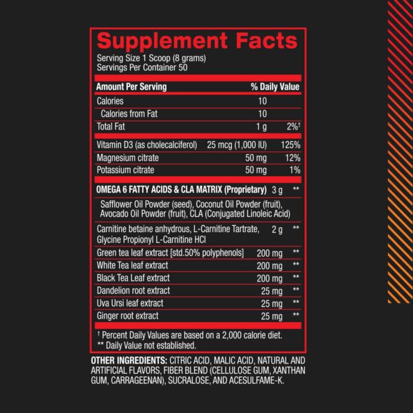 BPI Sports suplemento sin estimulantes para quema de grasa