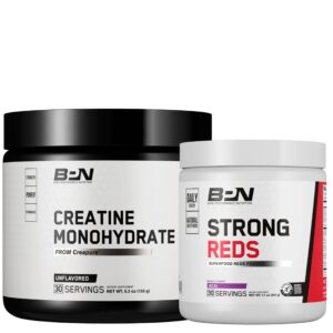 Conjunto BPN Creatina Monohidrato y Strong Reds