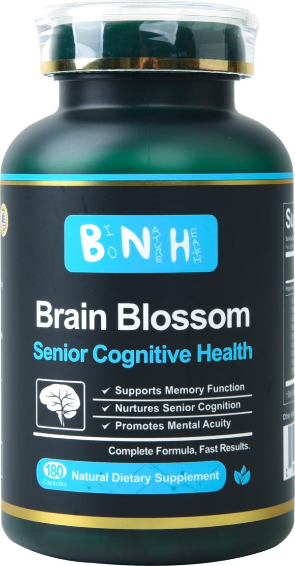 Version 1.0.0 Frasco de cápsulas Brain Blossom para apoyo cognitivo