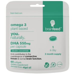 Brain feed DHA algas omega-3 - frasco